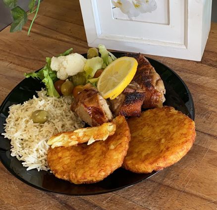 Cochons de lait avec galette pomme de terre par Saveur de chez nous, cuisine portugaise, La Seiche, Sévrier