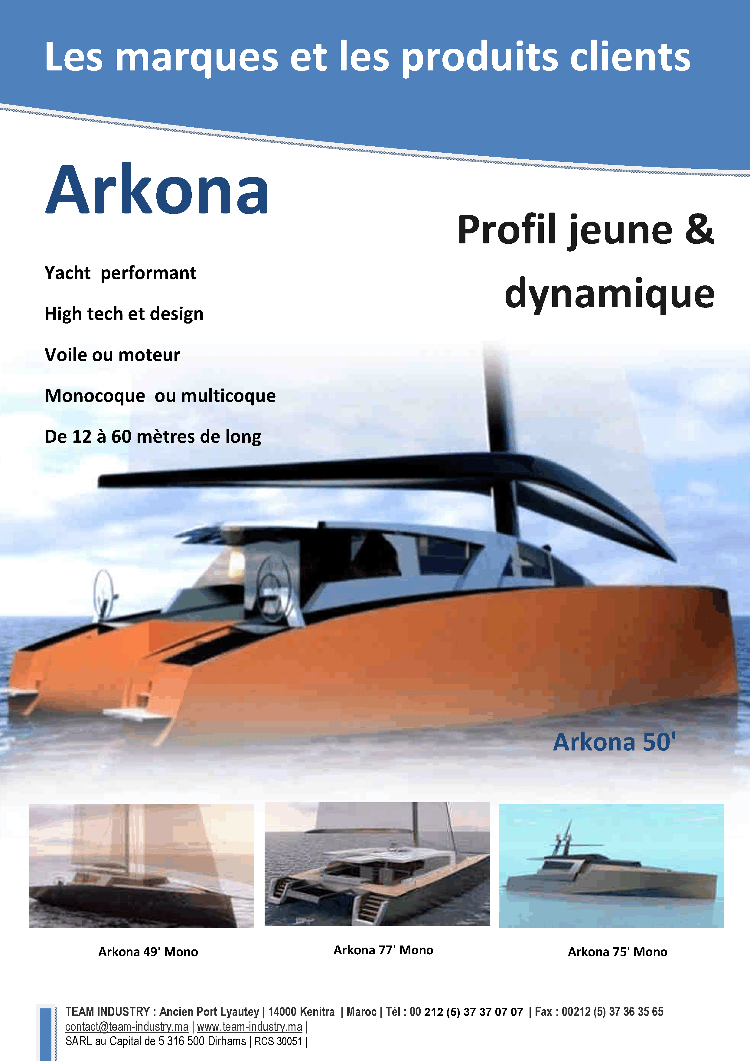 Présentation Arkona yacht - groupe Simon, Genève