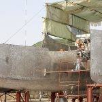 Team Industry - chantier naval, Maroc. Construction d'un grand multicoque : le Kéréon 78'